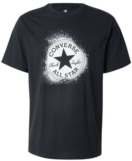 Converse CHUCK DISTORT SPRAY PAINT TEE Pánske tričko, čierna, veľkosť
