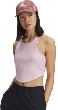 Under Armour UA RIVAL RIB TANK Rebrované tielko, ružová, veľkosť