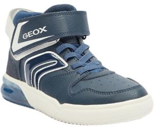 Geox J GRAYJAY Chlapčenské voľnočasové topánky, tmavo modrá, veľkosť