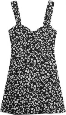 GAP FIT AND FLARE Dámske šaty, čierna, veľkosť