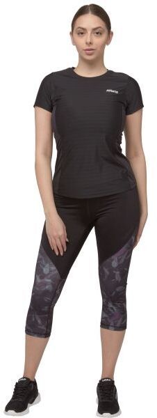 Fitforce JEKILA Dámske fitness tričko, čierna, veľkosť