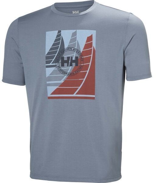 Helly Hansen HP RACE GRAPHIC Pánské triko, sivá, veľkosť