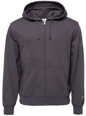 Champion FULL ZIP Pánska mikina, tmavo sivá, veľkosť