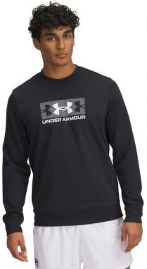 Under Armour RIVAL LOGO CREW Pánska mikina, čierna, veľkosť
