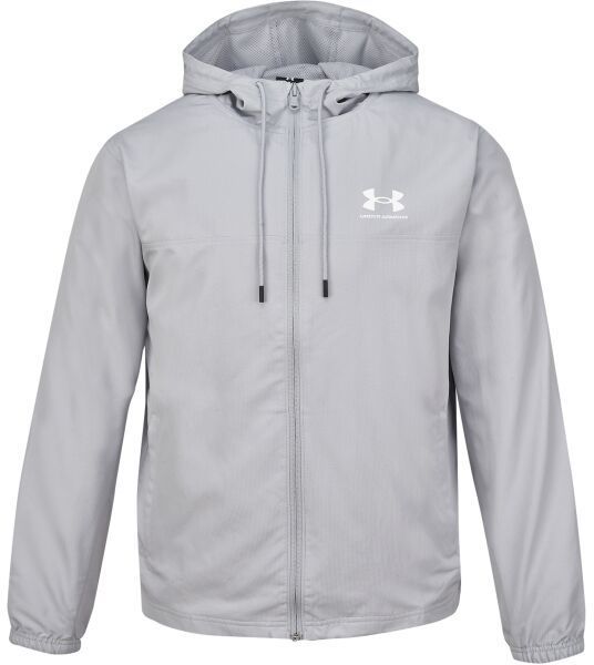 Under Armour RIVAL WOVEN WINDBREAKER Pánska bunda, sivá, veľkosť