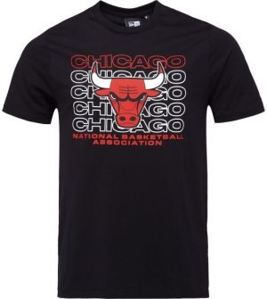 New Era CHICAGO BULLS NBA STACK WORDMARK Pánske tričko, čierna, veľkosť