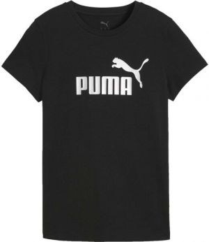 Puma ESSENTIALS METALLIC NO.1 LOGO TEE Dámske tričko, čierna, veľkosť