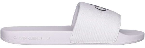 Calvin Klein SLIDE OVERSIZED BRAND Pánske šľapky, biela, veľkosť