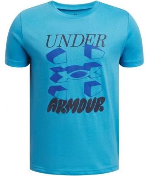 Under Armour SPLIT BIG LOGO Chlapčenské tričko, svetlomodrá, veľkosť L