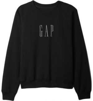 GAP RAGLAN CREW Dámska mikina, čierna, veľkosť
