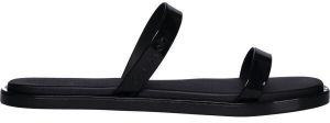Calvin Klein DOUBLE BAR SLIDE Dámske sandále, čierna, veľkosť
