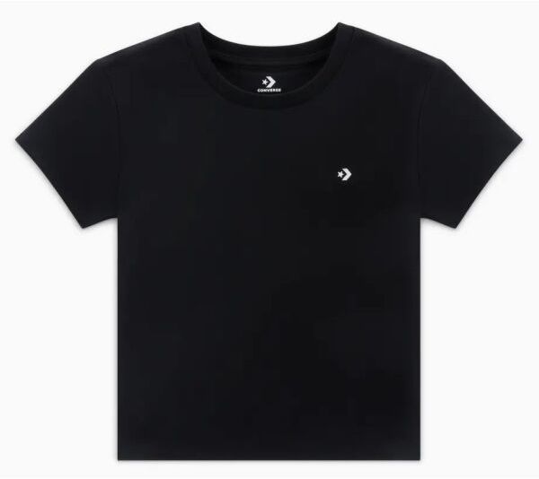 Converse SLIM JERSEY Dámske tričko, čierna, veľkosť