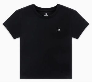 Converse SLIM JERSEY Dámske tričko, čierna, veľkosť