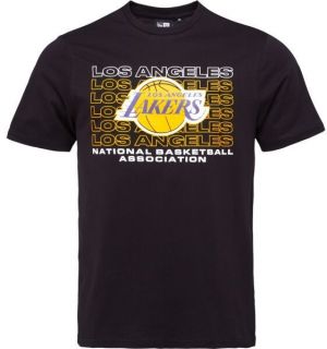 New Era LA LAKERS NBA STACK WORDMARK Pánske tričko, čierna, veľkosť