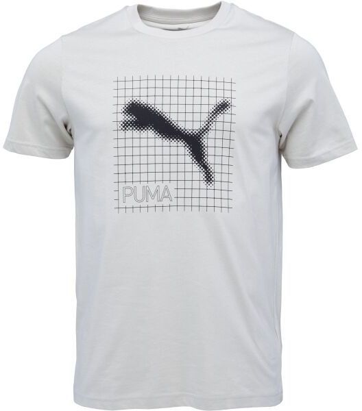 Puma TECH GRAPHIC TEE Pánske tričko, béžová, veľkosť