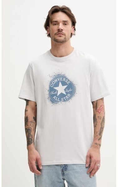 Converse CHUCK DISTORT SPRAY PAINT TEE Pánske tričko, sivá, veľkosť