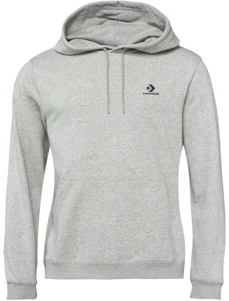 Converse STANDARD UNI FIT  STAR CHEV EMB Pánska mikina, sivá, veľkosť
