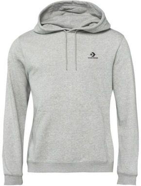 Converse STANDARD UNI FIT  STAR CHEV EMB Pánska mikina, sivá, veľkosť