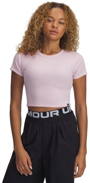 Under Armour RIVAL RIB BABY TEE Dámske tričko, ružová, veľkosť M