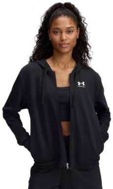 Under Armour RIVAL TERRY HOODIE Dámska mikina, čierna, veľkosť