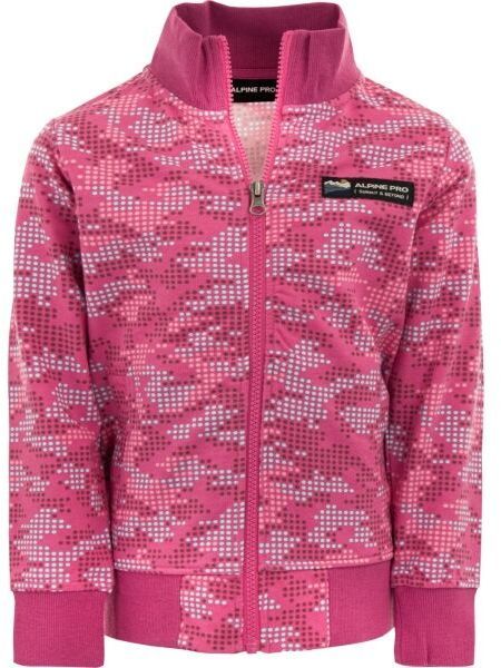 ALPINE PRO IMEVO Detská mikina, ružová, veľkosť 104-110