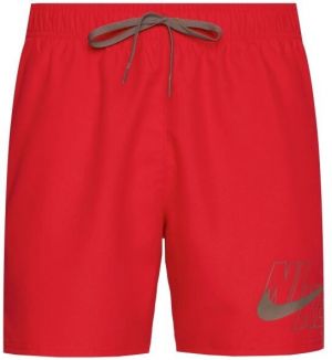 Nike LOGO SOLID 5 Pánske kúpacie šortky, červená, veľkosť