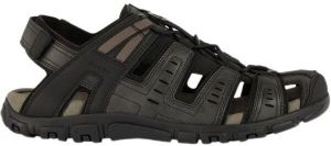 Geox UOMO SANDAL STRADA Pánske sandále, čierna, veľkosť