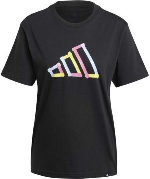 adidas TECH FILL TEE Dámske tričko, čierna, veľkosť