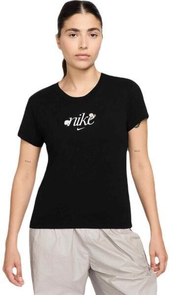 Nike SPORTSWEAR CHILL KNIT Dámske tričko, čierna, veľkosť