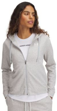 Under Armour RIVAL TERRY HOODIE Dámska mikina, sivá, veľkosť
