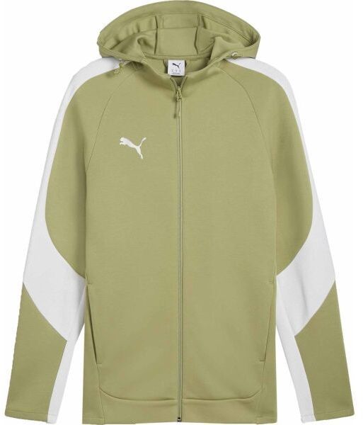 Puma TEAMEVOSTRIPE HOODED JACKET Pánska bunda, zelená, veľkosť