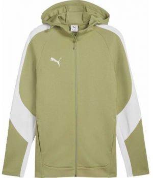 Puma TEAMEVOSTRIPE HOODED JACKET Pánska bunda, zelená, veľkosť