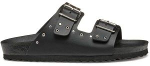 Geox J ADRIEL G. J Dievčenské šľapky, čierna, veľkosť