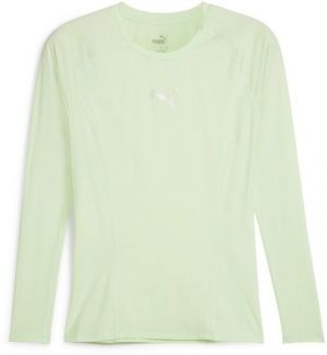 Puma LIGA BASELAYER TEE LS Pánske funkčné tričko, svetlo zelená, veľkosť