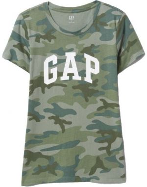 GAP CLASSIC Dámske tričko, khaki, veľkosť