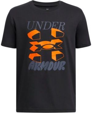 Under Armour SPLIT BIG LOGO Chlapčenské tričko, čierna, veľkosť S