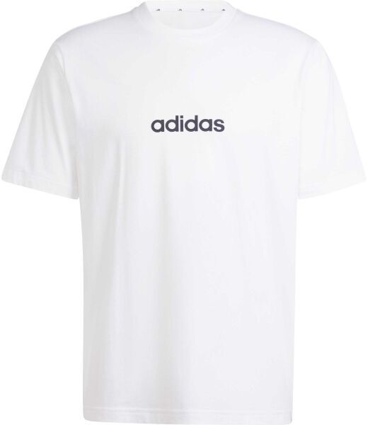 adidas ESSENTIALS LINEAR SINGLE JERSEY Pánske tričko, biela, veľkosť