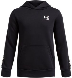 Under Armour ICON FLEECE HOODIE Chlapčenská mikina, čierna, veľkosť M