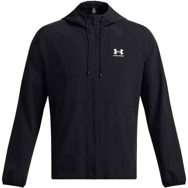 Under Armour STRETCH WOVEN WINDBREAKER Pánska bunda, čierna, veľkosť