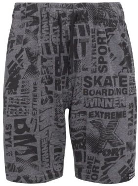 Lewro CHEW Chlapčenské úpletové šortky, tmavě šedá, veľkosť 164-170