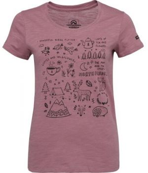 Northfinder AMIE Dámske outdoorové tričko, ružová, veľkosť