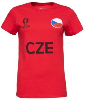 FANATICS UEFA EURO 2024 CZECHIA NATION FLAG Dámske tričko, červená, veľkosť