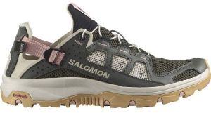 Salomon TECHAMPHIBIAN 5 W Dámska turistická obuv, tmavo sivá, veľkosť 40