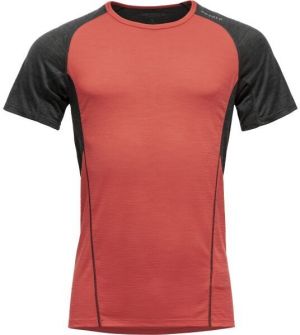 Devold RUNNING MERINO 130 SHIRT MAN Pánske tričko, červená, veľkosť