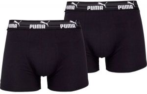 Puma ELEMENTS MEN BOLD LOGO BOXERS 2P Pánske boxerky, čierna, veľkosť
