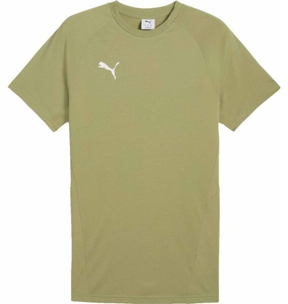 Puma TEAMEVOSTRIPE TEE Pánske tričko, khaki, veľkosť