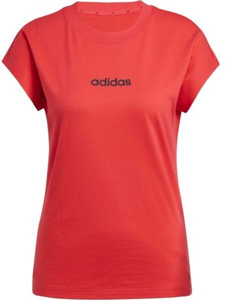 adidas ESSENTIALS LINEAR Dámske tričko, červená, veľkosť