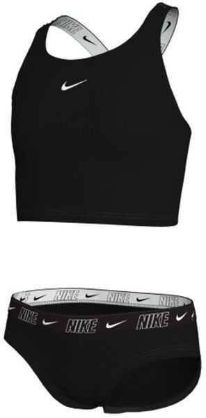 Nike NIKE LOGO TAPE Dievčenské plavky, čierna, veľkosť