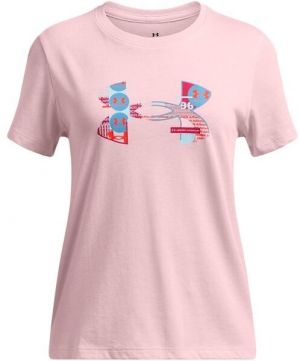 Under Armour BIG LOGO FILL Dievčenské tričko, ružová, veľkosť L