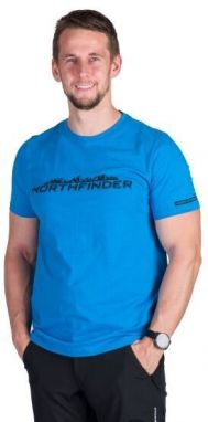 Northfinder FERDINAND Pánske outdoorové tričko, modrá, veľkosť